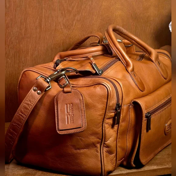 CLAIRECHASE GENUINE LEATHER DUFFEL BAG
